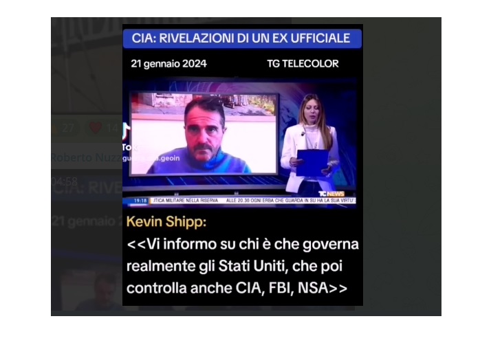 L'ex ufficiale statunitense Kevin Shipp lascia la Cia a causa di scoperte clamorose sulla realtà dei servizi segreti americani...