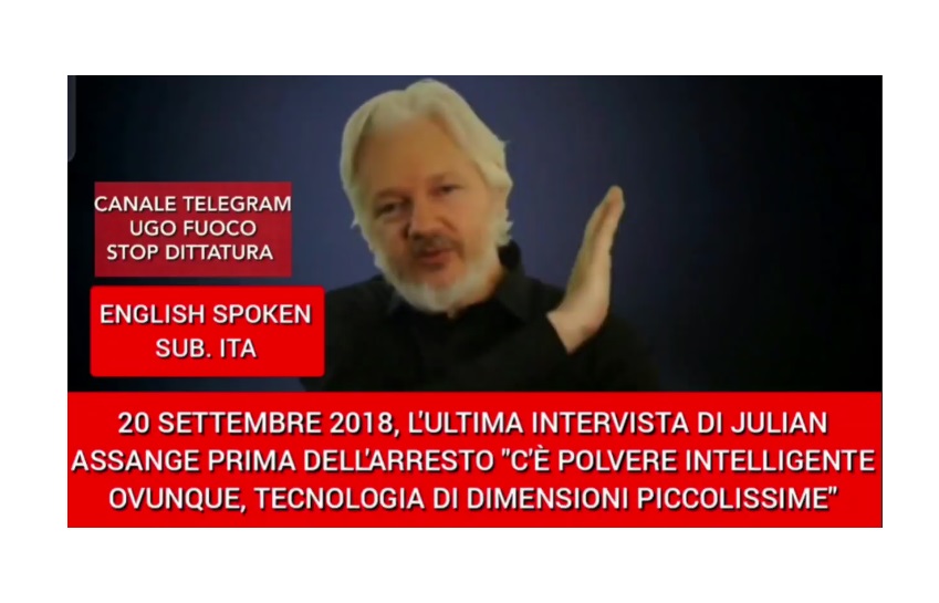 L'ULTIMA STRAORDINARIA INTERVISTA DI JULIAN ASSANGE 