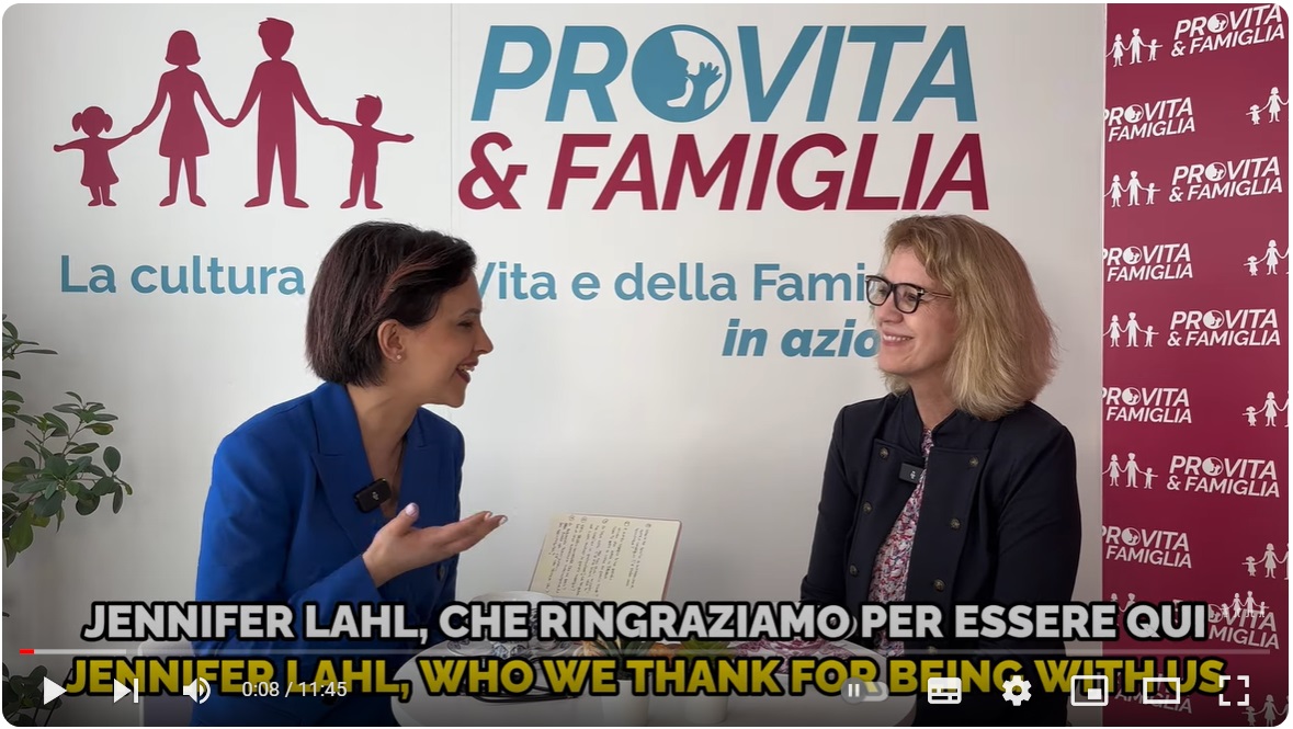 Maria Rachele Ruiu intervista Jennifer Lahl, attivista americana contro l'Utero in affitto e Gender