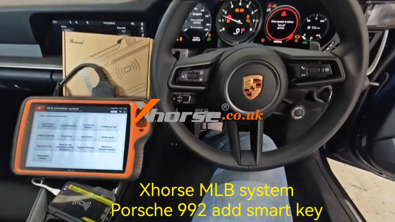 Xhorse Key Tool Plus + Strumento MLB Aggiungi Porsche 992 Smart Key OK